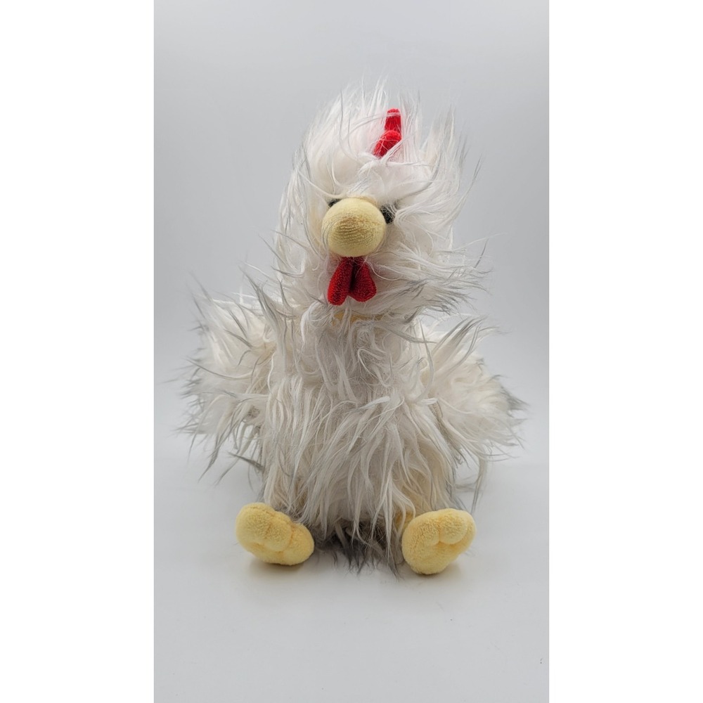Wishpets Puffpet Hencock White Chicken‎ 10" Stuffed Plush Hen Animal Rare